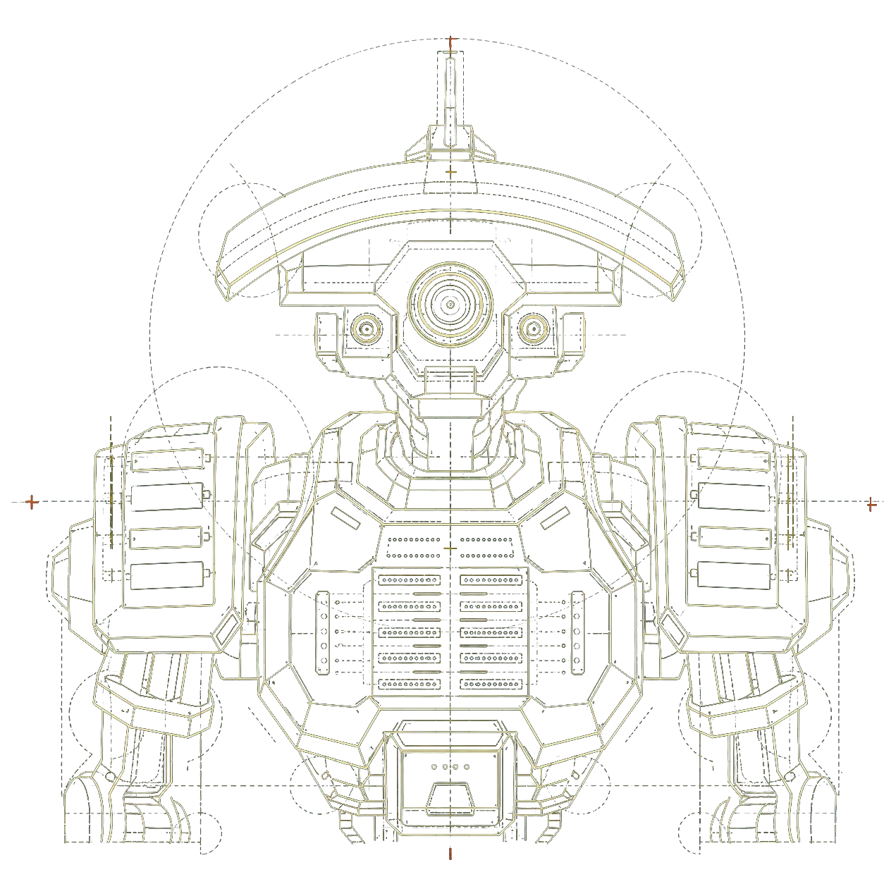 Blueprint drawing representing the Cloud Security AWS agent