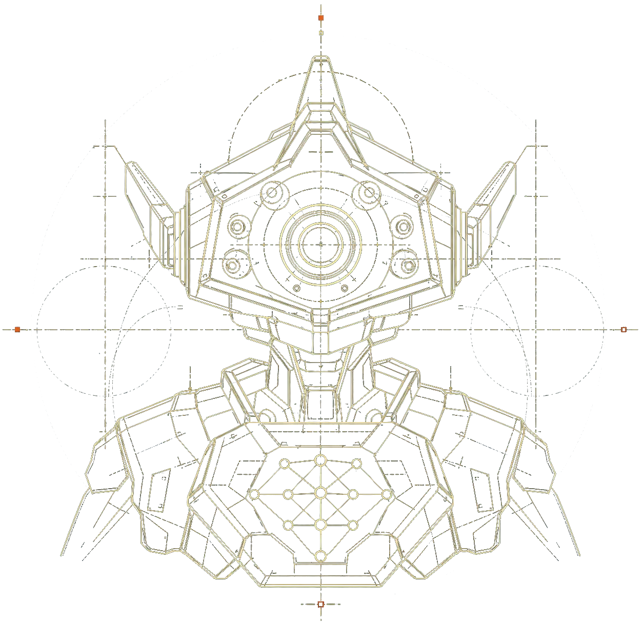 Blueprint drawing representing the Threat Intelligence agent